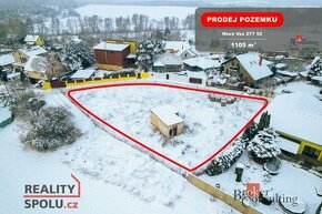 Prodej, pozemky/bydlení, 1105 m2, Nová Ves, Mělník [ID 65925