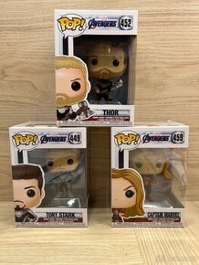 Figurky Funko pop, Thor 452, Cpt. Marvel 459, Tony Stark 449