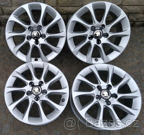 16"ZÁNOVNÍ ALU LITÉ DISKY 5x112 ORIG AUDI - 1