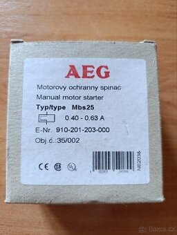 Motorový ochranný spínač AEG Mbs25 0,40-0,63A - 1