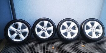 PĚKNÁ original sada ALU KOLA 5X105 R17 s Pneu 215/50/R17