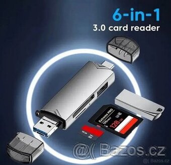 6v1 USB 3.0 ctecka karet