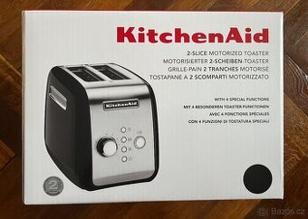 KitchenAid toustovač 5KMT221EOB černá barva nový - 1