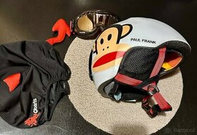 Lyžařská dětská helma GIRO+brýle+převlek - 1