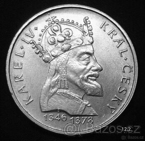 Stříbrná mince 100 Kčs 1978 Karel IV