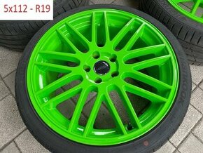 19F kawasaki green alu 19 5x112 audi seat skoda vw mercedes