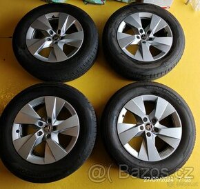 Komplet 4x letní pneu Hankook + disk orig. Škoda R17 R 5x115