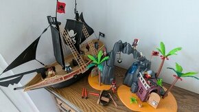 Prodám pirátskou loď a ostrov Playmobil - 1