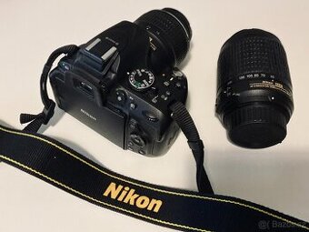 Nikon D5200 s příslušenstvím a 2 objektivy