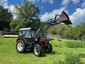 Zetor 7245 s čelním nakladačem s SPZ - 1