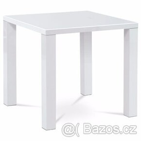 Jídelní stůl AT-3005 WT - 80x80x76 cm, vysoký lesk