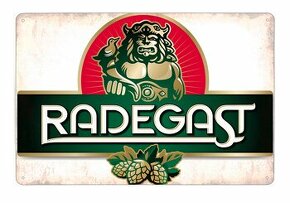 plechová cedule - Pivovar Radegast: logo 1