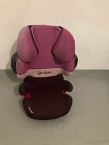 Prodám autosedačku CYBEX Solution X2-fix v růžové barvě - 1