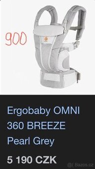 Nosítko Ergo baby omni breeze grey - 1