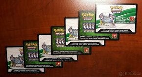 Pokémon nehrané TCG on-line kódy