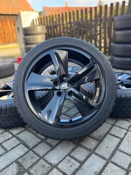 ORIGINÁL Alu SEAT R17, 5x112 - TOP STAV, ZIMNÍ