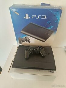 PS3 Super Slim 12GB, originál ovladač / PlayStation 3