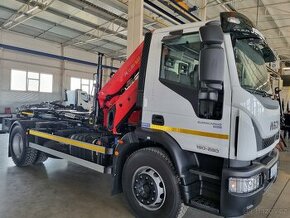 NOVÉ IVECO 180E28 RUKA PALFINGER + NOSIČ KONTEJNERU 10T - 1