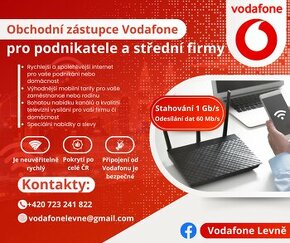 Vodafone podpultová nabídka tarifu internetu i tv - 1