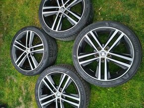 Alu kola 5x100 R17 7J ET46 letní pneu 215/40 R17