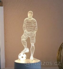 3D lampa fotbalista