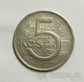 mince 5 Kčs 1980 - 1