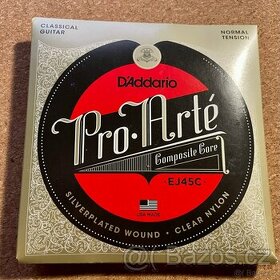 struny D'Addario EJ45C nylon normal tension 2023