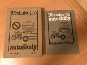 Stará učebnice pro autoškoly 1989+Kniha Křižovatky bez nehod