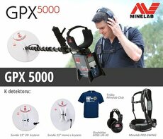 Detektor kovů Minelab GPX 5000 Pro Pack