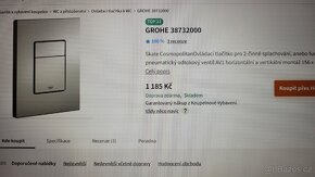 tlačítko GROHE 38732000 chrom - nové