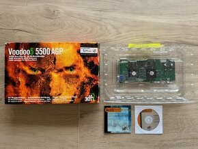 3dfx Voodoo 5 5500 64MB AGP + BOX, CD, Manual