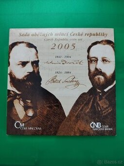 Vzácná sada oběžných mincí 2005 + CD