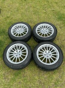 ALU KOLA 5X112 R17 , Orig. Audi , Zimní pneu 6.8mm - 1