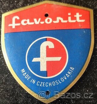 štítek FAVORIT MADE IN CZECHOSLOVAKIA