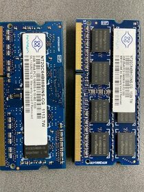 Paměti NANYA 2GB RAM DDR3 SO DIMM 2Rx8 a 1Rx8 - 1