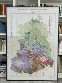 Geological map German Democratic Rep GDR DDR Geologická mapa - 1