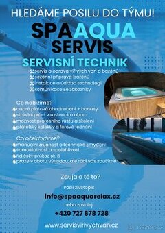 Servisní technik bazénů a vířivek