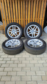 Alu originál kola 5x112 r17 Audi. Zimní pneumatiky Michelin