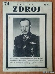 Noviny Atentát, Heydrich zemřel a Parte německé říše - orig.