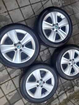 ORIG. ALU KOLA ŠKODA VEL. 17" NOVÉ PNEU FULDA 225/50 R17