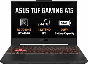 ASUS TUF Gaming A15 FHD@144Hz R9-7940HS 16G 1TB RTX 4070