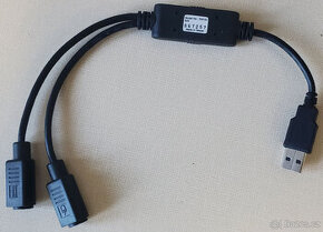 Redukce PS121: USB na 2x PS/2 (klávesnice a myš)