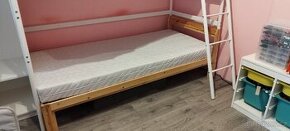 Postel IKEA plus rošt a matrace Jysk