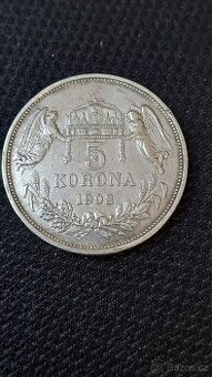 5 koruna 1908 KB FJI RU