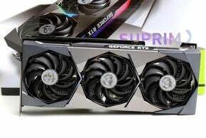 MSI GeForce RTX 3090 SUPRIM X 24 GB - top stav, záruka