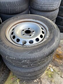 Plech disky 5x112 včetně letních pneu 195/65R15