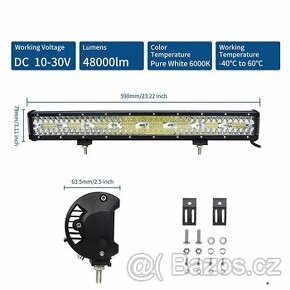 480W LED svetelná rampa trojradová 59cm - 1