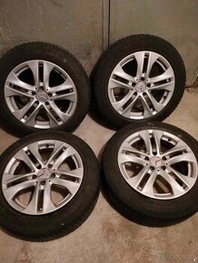 4ks alu disky orig. Mercedes 5x112 R17 pneu 225/55 r17