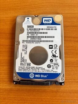 HDD WD Blue 500GB 2,5”