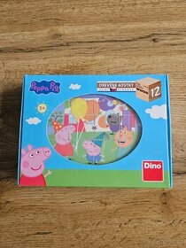 Dřevěné kostky Peppa Pig - 1